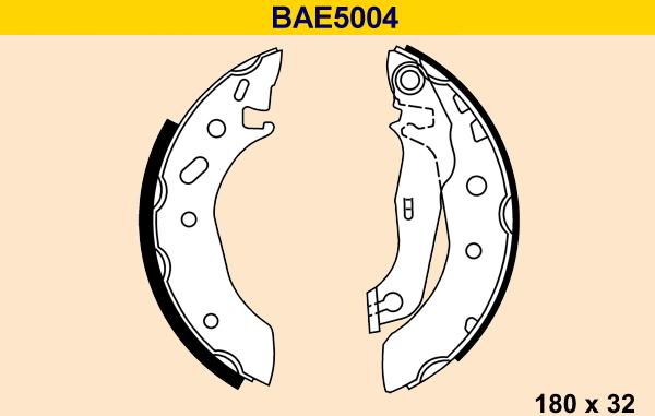 Barum BAE5004 - Комплект гальм, барабанний механізм autozip.com.ua