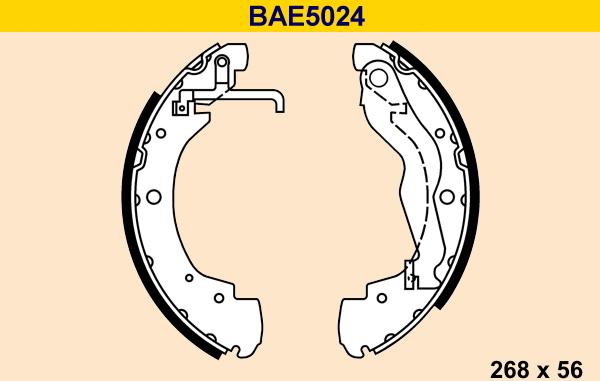 Barum BAE5024 - Комплект гальм, барабанний механізм autozip.com.ua