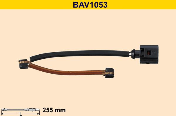 Barum BAV1053 - Сигналізатор, знос гальмівних колодок autozip.com.ua