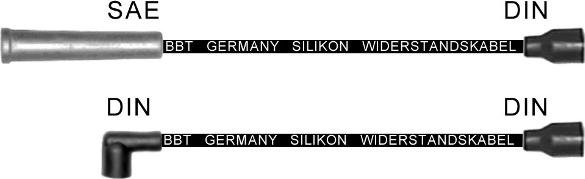 BBT ZK1037 - Комплект проводів запалювання autozip.com.ua