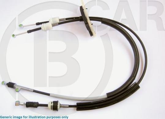 B CAR 001FD428 - Трос, ступінчаста коробка передач autozip.com.ua
