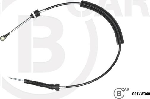 B CAR 001VW340 - Трос, ступінчаста коробка передач autozip.com.ua