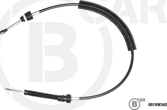 B CAR 001VW342 - Трос, ступінчаста коробка передач autozip.com.ua