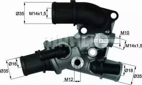 BEHR TI 111 80D - Термостат, охолоджуюча рідина autozip.com.ua