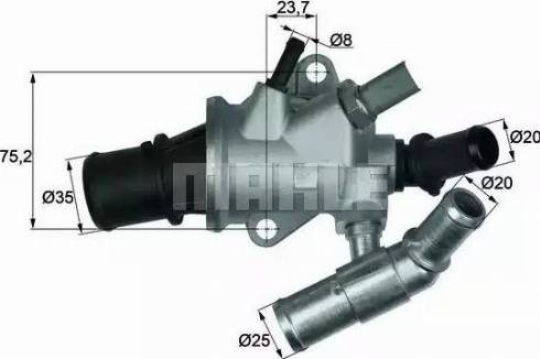 BEHR TI 175 88 - Термостат, охолоджуюча рідина autozip.com.ua