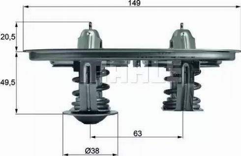 BEHR TX 105 - Термостат, охолоджуюча рідина autozip.com.ua
