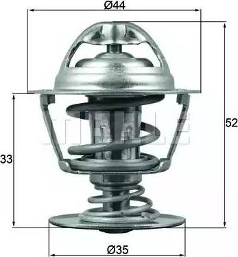 Behr TX 173 88D - Термостат, охолоджуюча рідина autozip.com.ua