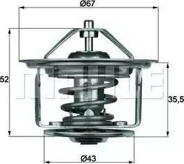 BEHR TX 17 75D - Термостат, охолоджуюча рідина autozip.com.ua