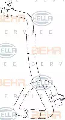BEHR HELLA Service 9GS 351 338-691 - Трубопровід високого тиску, кондиціонер autozip.com.ua