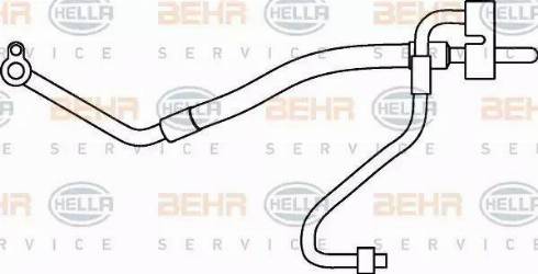 BEHR HELLA Service 9GS 351 337-161 - Трубопровід високого / низького тиску, кондиціонер autozip.com.ua