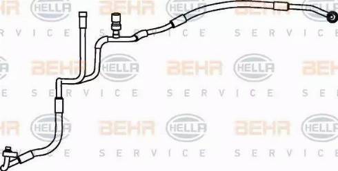 BEHR HELLA Service 9GS 351 337-211 - Трубопровід високого тиску, кондиціонер autozip.com.ua