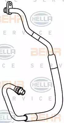 BEHR HELLA Service 9GS 351 337-791 - Трубопровід високого тиску, кондиціонер autozip.com.ua
