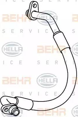 BEHR HELLA Service 9GS 351 337-781 - Трубопровід високого тиску, кондиціонер autozip.com.ua