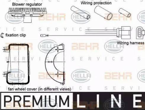 BEHR HELLA SERVICE 5HL 351 320-801 - Регулятор, вентилятор салону autozip.com.ua