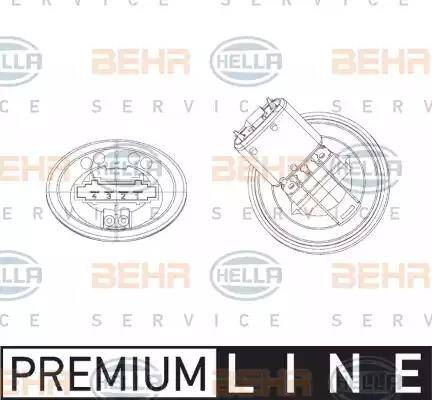 BEHR HELLA Service 5HL 351 321-301 - Регулятор, вентилятор салону autozip.com.ua