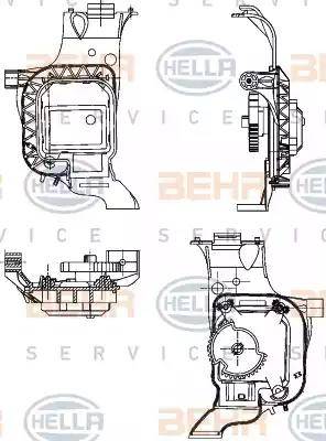 BEHR HELLA SERVICE 6NW 351 344-031 - Регулювальний елемент, змішувальний клапан autozip.com.ua