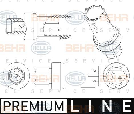 BEHR HELLA SERVICE 6ZL 351 005-481 - Пневматичний вимикач, кондиціонер autozip.com.ua