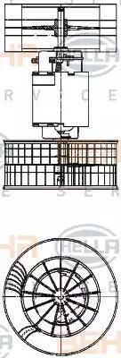 BEHR HELLA SERVICE 8EW 009 159-361 - Вентилятор салону autozip.com.ua