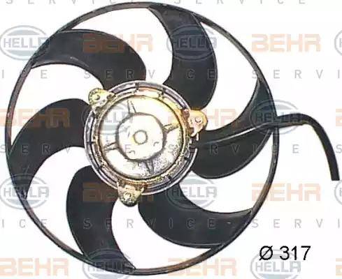 BEHR HELLA Service 8EW 351 044-151 - Вентилятор, охолодження двигуна autozip.com.ua