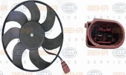 BEHR HELLA Service 8EW 351 040-414 - Вентилятор, охолодження двигуна autozip.com.ua