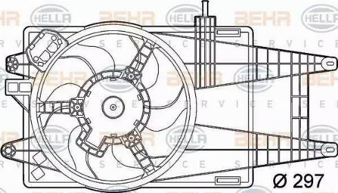 BEHR HELLA Service 8EW 351 039-581 - Вентилятор, охолодження двигуна autozip.com.ua