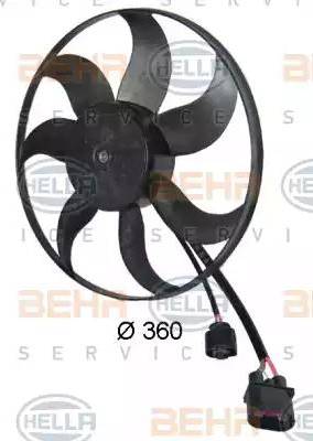 BEHR HELLA Service 8EW 351 039-171 - Вентилятор, охолодження двигуна autozip.com.ua