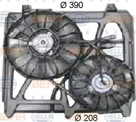 BEHR HELLA Service 8EW 351 034-501 - Вентилятор, охолодження двигуна autozip.com.ua