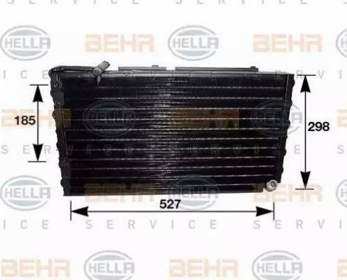 BEHR HELLA SERVICE 8FC 351 036-211 - Конденсатор, кондиціонер autozip.com.ua