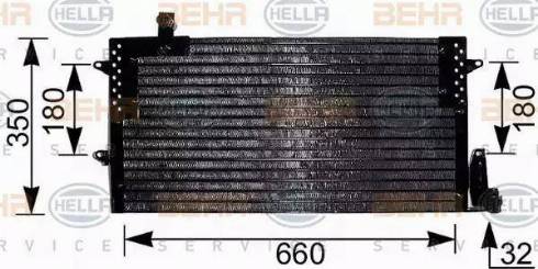 BEHR HELLA SERVICE 8FC 351 036-791 - Конденсатор, кондиціонер autozip.com.ua
