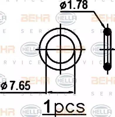 BEHR HELLA Service 8FC 351 038-554 - Конденсатор, кондиціонер autozip.com.ua