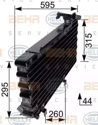 BEHR HELLA SERVICE 8FC 351 037-441 - Конденсатор, кондиціонер autozip.com.ua