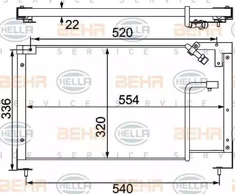 BHS 8FC 351 304-171 - Конденсатор, кондиціонер autozip.com.ua