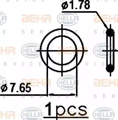 BEHR HELLA Service 8FC 351 301-071 - Конденсатор, кондиціонер autozip.com.ua