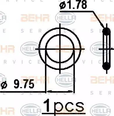 BEHR HELLA Service 8FC 351 301-751 - Конденсатор, кондиціонер autozip.com.ua