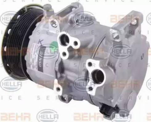 BEHR HELLA SERVICE 8FK 351 002-411 - Компресор, кондиціонер autozip.com.ua