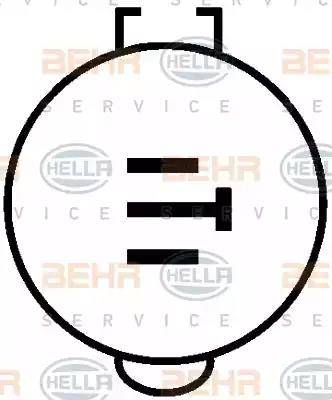 BEHR HELLA SERVICE 8FK 351 110-781 - Компресор, кондиціонер autozip.com.ua