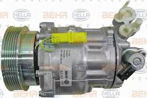 BEHR HELLA SERVICE 8FK 351 316-121 - Компресор, кондиціонер autozip.com.ua