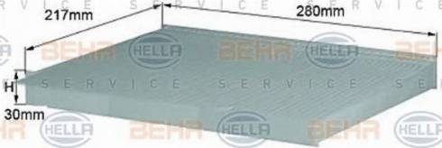 BEHR HELLA Service 8FL 352 214-011 - Фільтр, повітря у внутрішній простір autozip.com.ua