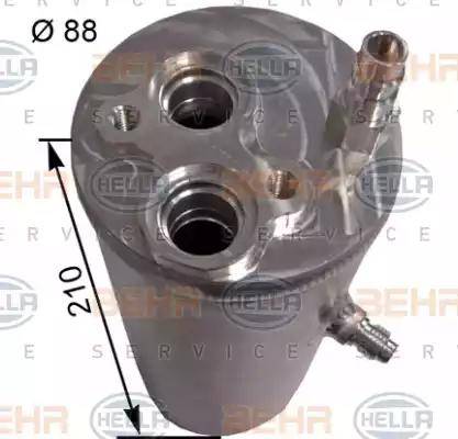 BEHR HELLA SERVICE 8FT 351 192-421 - Осушувач, кондиціонер autozip.com.ua