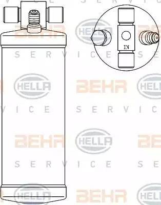 BEHR HELLA Service 8FT 351 192-551 - Осушувач, кондиціонер autozip.com.ua