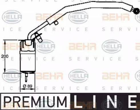 BEHR HELLA Service 8FT 351 335-081 - Осушувач, кондиціонер autozip.com.ua