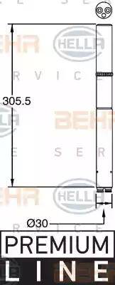 BEHR HELLA Service 8FT 351 335-141 - Осушувач, кондиціонер autozip.com.ua