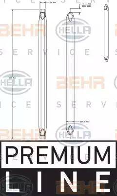 BEHR HELLA Service 8FT 351 335-301 - Осушувач, кондиціонер autozip.com.ua