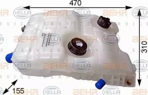 BEHR HELLA Service 8MA 376 753-771 - Компенсаційний бак, охолоджуюча рідина autozip.com.ua