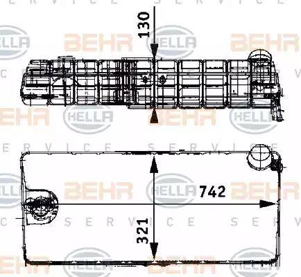 BEHR HELLA Service 8MA 376 705-231 - Компенсаційний бак, охолоджуюча рідина autozip.com.ua