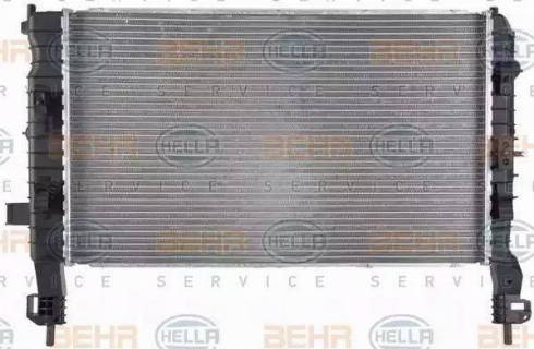 BEHR HELLA Service 8MK 376 910-284 - Радіатор, охолодження двигуна autozip.com.ua
