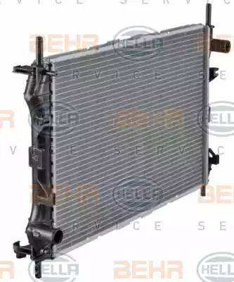 BEHR HELLA SERVICE 8MK 376 755-281 - Радіатор, охолодження двигуна autozip.com.ua