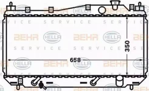 BEHR HELLA Service 8MK 376 768-301 - Радіатор, охолодження двигуна autozip.com.ua