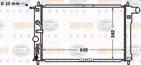 BEHR HELLA Service 8MK 376 767-331 - Радіатор, охолодження двигуна autozip.com.ua