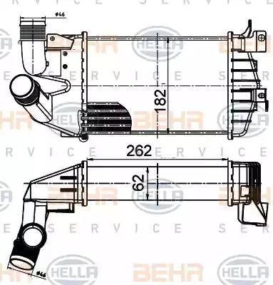 BEHR HELLA Service 8ML 376 988-364 - Интеркулер autozip.com.ua